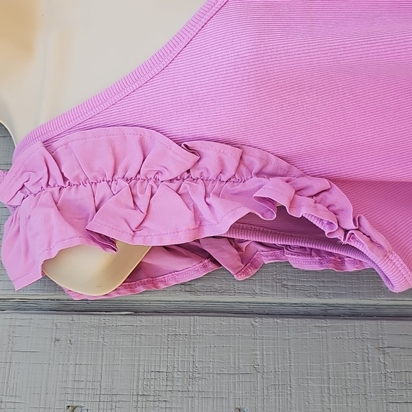 Old Navy Ruffled Mixed Fabric Tank Top Womens XXL New - Picture 4 of 12